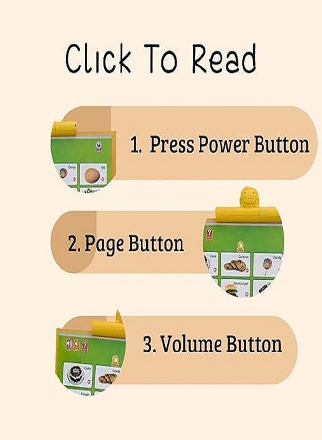 Braintastic كتاب تعليمي تفاعلي للأطفال من Braintastic، انقر للقراءة | كتاب دراسي ناطق بأزرار صوتية | لعبة تعليمية مبكرة للأطفال الصغار ومرحلة ما قبل المدرسة (3 سنوات فأكثر) - Image 3